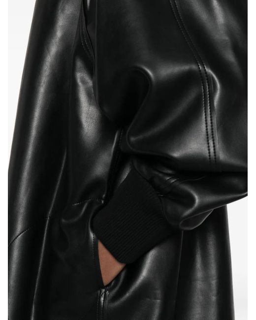 Norma Kamali Black Zip-Up Oversized Jacket