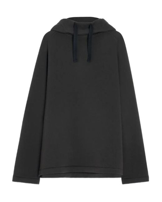 メンズ Lemaire ラグランスリーブ パーカー Black