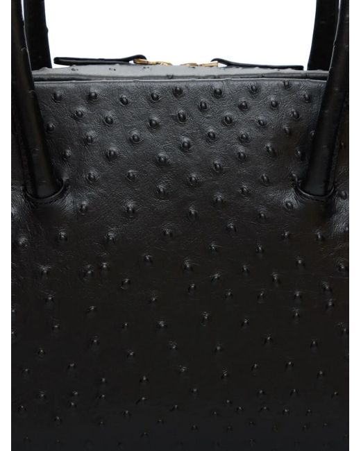 Loulou de Saison Black Atha Leather Tote Bag