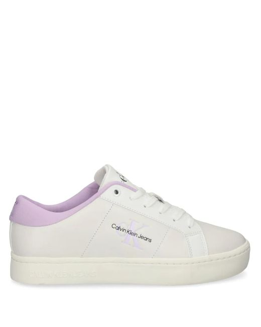 Calvin Klein レザースニーカー White