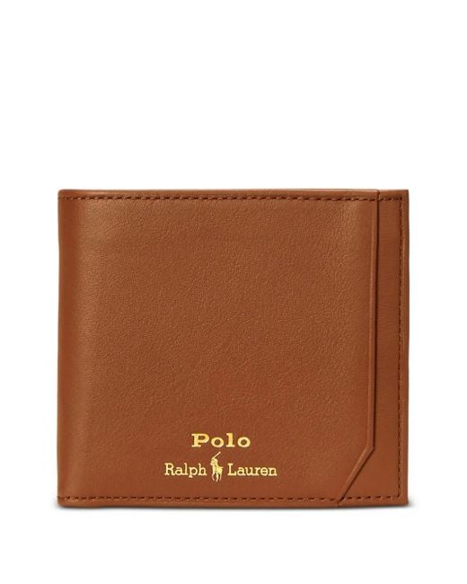 Polo Ralph Lauren Brown Billfold Coin Wallet for men