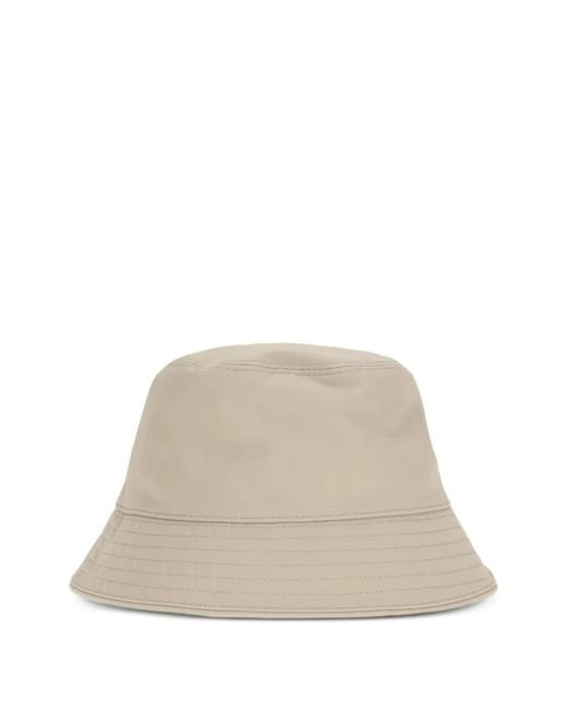 Moncler Natural Logo-Patch Bucket Hat for men