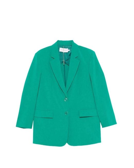 SIMONA CORSELLINI Green Buttoned Blazer