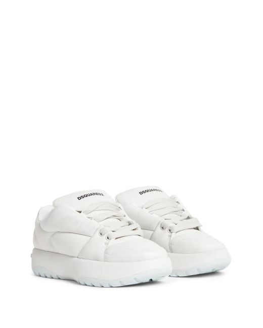DSquared² White Inflated-Effect Low-Top Sneakers for men