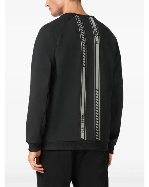 Philipp Plein Black Racing Sweatshirt for men