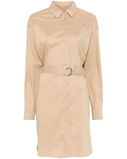 Ralph Lauren Natural Loridel Long Sleeve Day Dress