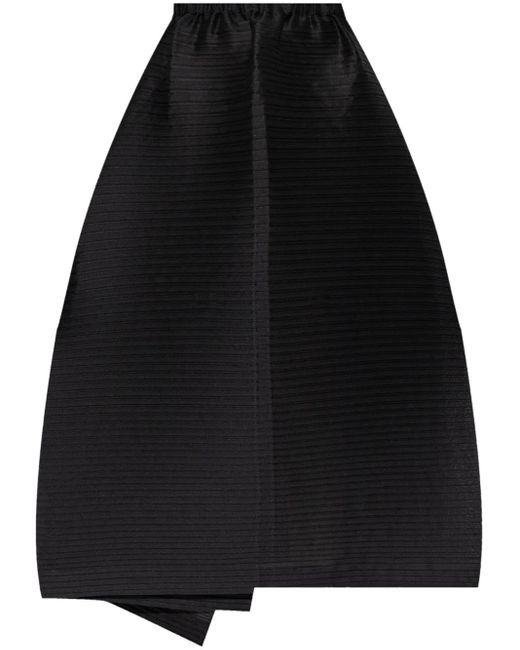 Falda asimétrica Issey Miyake de color Black