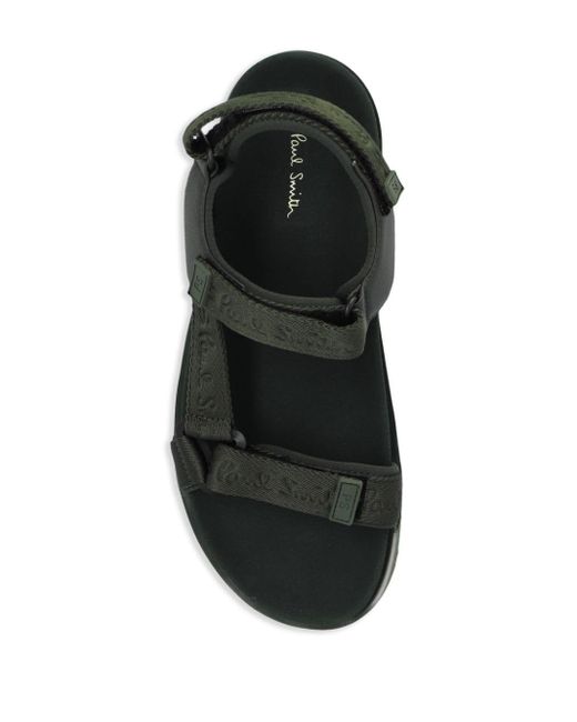 PS by Paul Smith Black Dorado Touch-strap Sandals for men