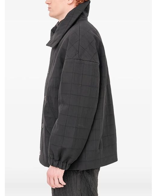 Forme D'expression Black Padded Bomber Jacket for men