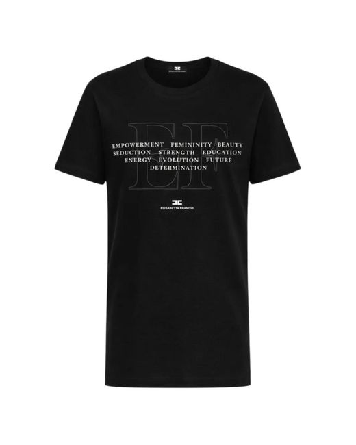 Elisabetta Franchi Black T-Shirt