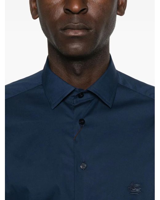 Etro Button-Down Overhemd in het Blue voor heren