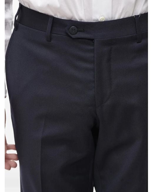 Corneliani Black Academy Wool Trousers for men
