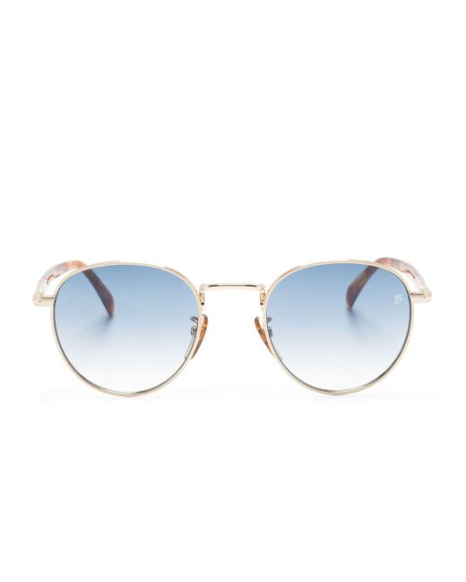 David Beckham Blue 1116 Roud-frame Sunglasses