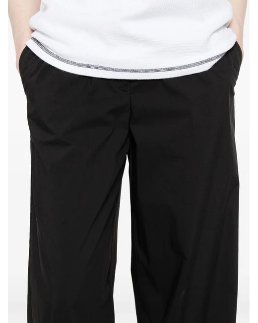 Aspesi White Elasticated-Waist Trousers