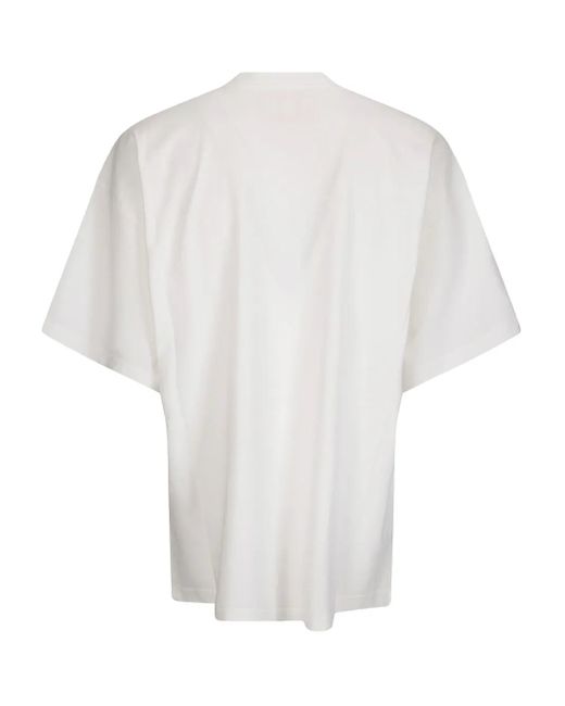 PDF White Graphic-Print T-Shirt for men