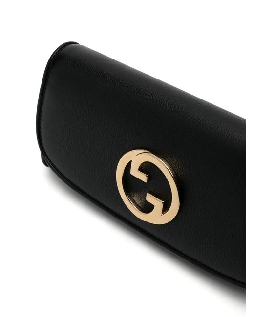 Gucci Black Blondie Continental Chain Wallet