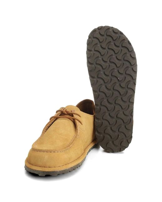 Birkenstock White Laced Suede Shoes