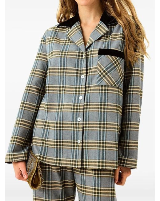 Sleeper Blue Checked Pajama