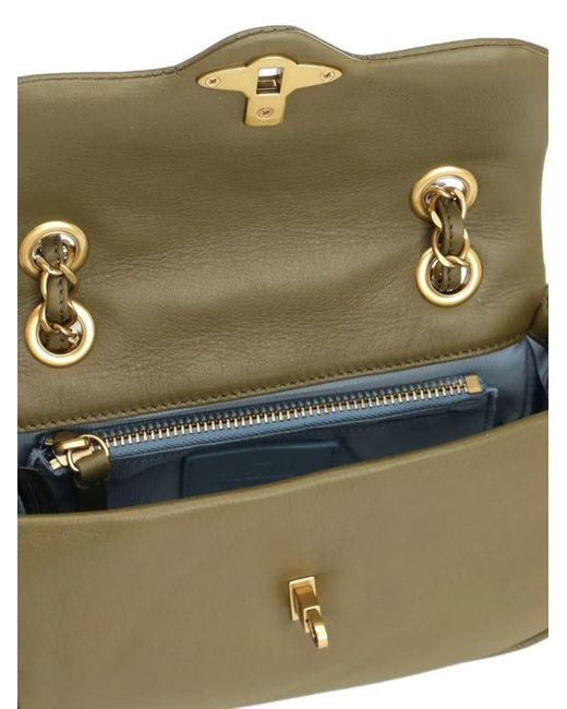 Vivienne Westwood White Small Anita Chain-Link Shoulder Bag