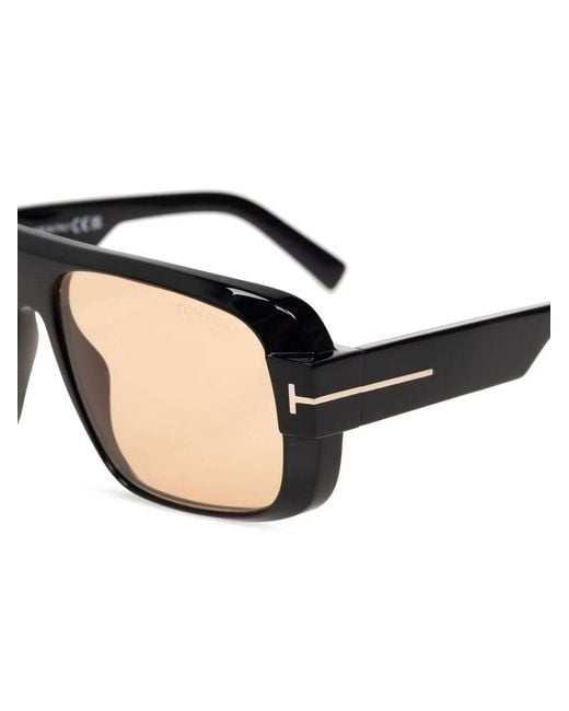 Tom Ford Natural Pilot-Frame Sunglasses