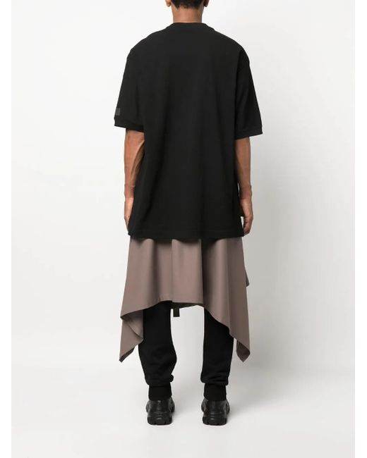 Y-3 T-Shirt Mit Logo-Patch in Black für Herren