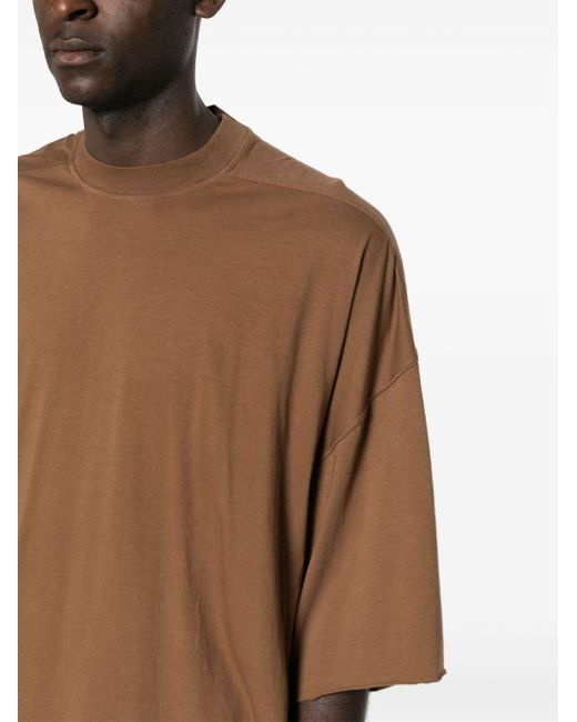 Rick Owens Brown Tommy Organic Cotton T-shirt for men
