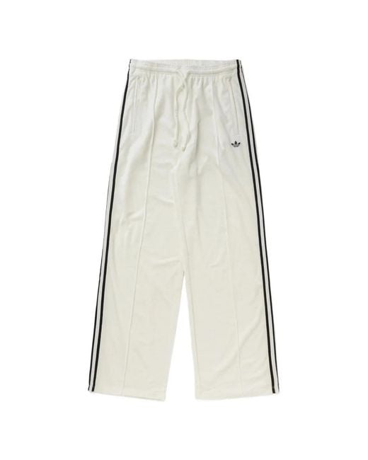 Adidas White Drawstring Trousers
