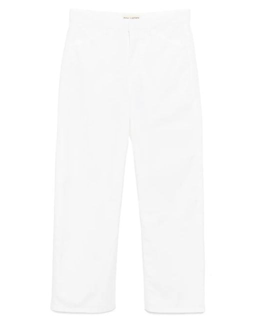 Nili Lotan White Tribeca Pants