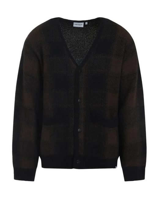 Carhartt Jacquard-Cardigan Mit Taschen in Black für Herren
