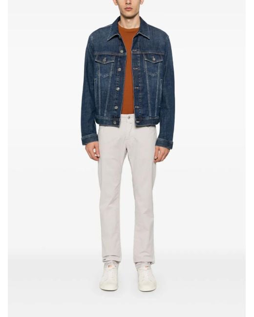 Jacob Cohen Blue Medium Cotton Elastane Outerwear for men