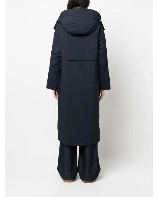 Woolrich Blue 3-In-1 Hooded Trench Coat
