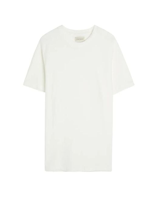 Oliver Spencer White Short-Sleeve Ribbed Cotton T-Shirt for men