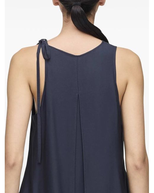 Y-3 Blue Ombre-Effect Sleeveless Mini Dress