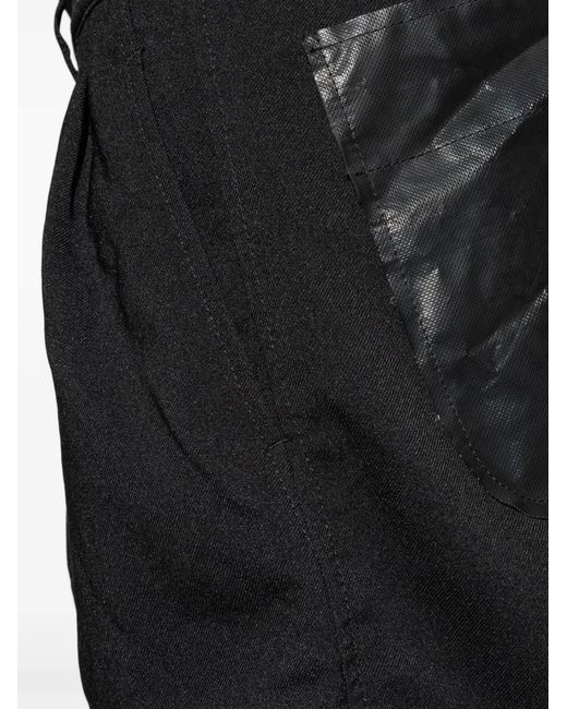 Comme des Garçons Black Pleated Patch-Pocket Shorts for men