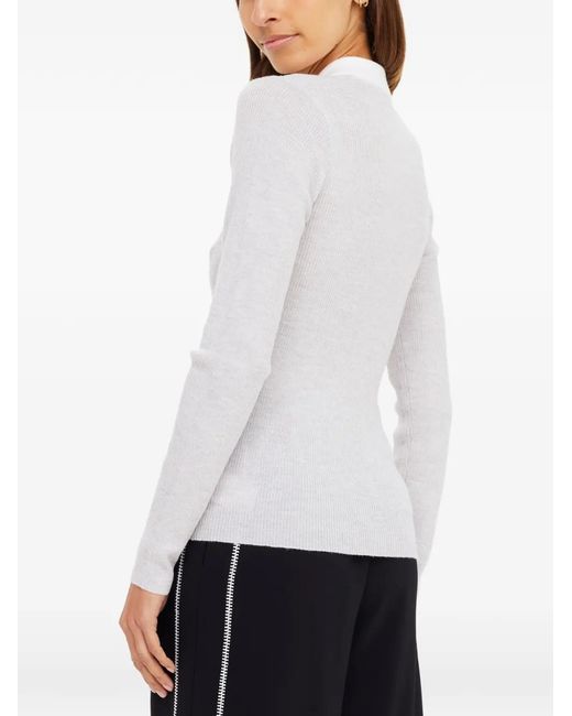 The Upside White Polo Faye En Maille