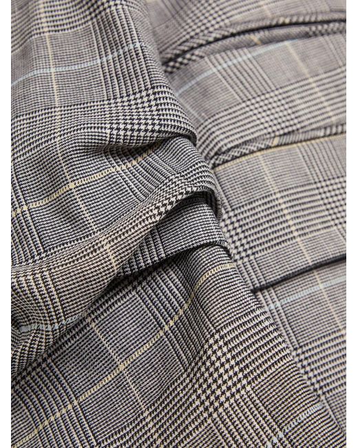Veronica Beard Gray Check-Pattern Blazer