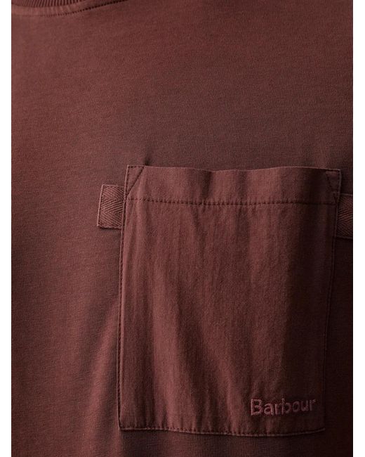 Barbour Ivergill Logo-Embroidered Patch-Pocket T-Shirt for men