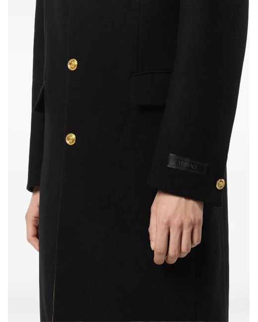 Versace Black Coats for men