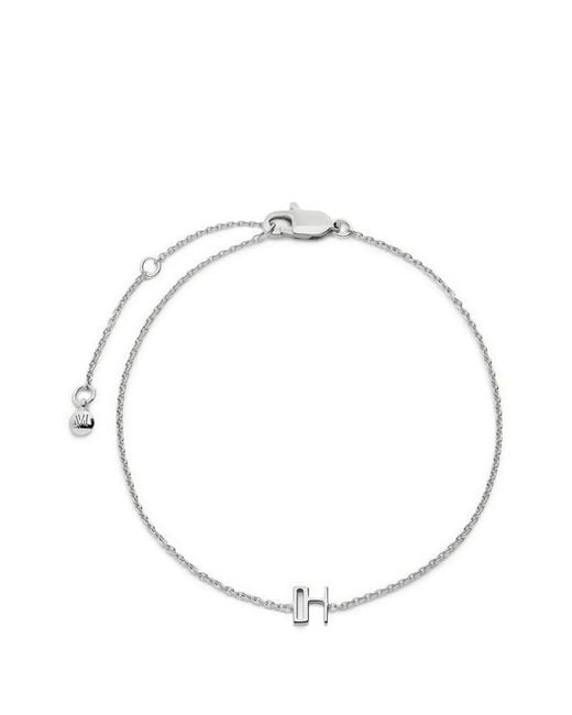 Monica Vinader Metallic Initial Chain Bracelet