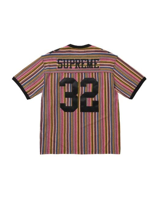 Supreme Open Knit Football T-Shirt in Pink for Men | Lyst