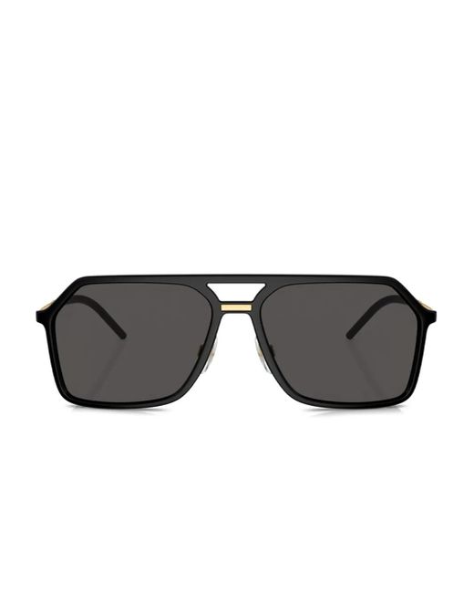 メンズ Dolce & Gabbana パイロット サングラス Black