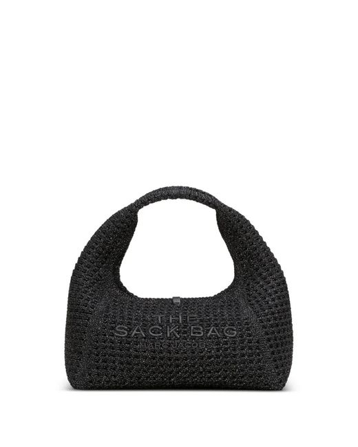Marc Jacobs Black Mini The Crochet Sack Tote Bag