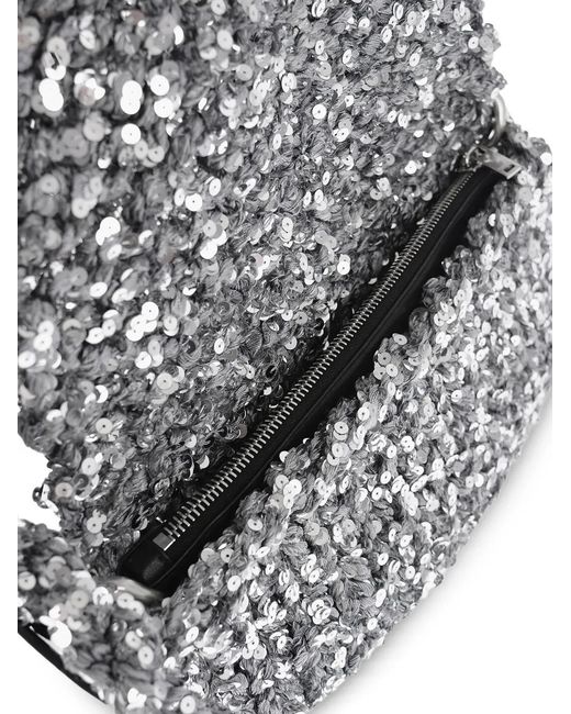 Jil Sander Metallic Mini Knitted Shoulder Bag