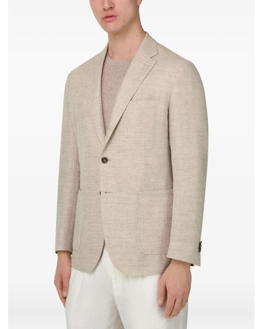 Boggi White Patch-Pocket Blazer for men