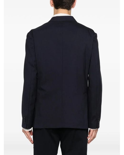 Manuel Ritz Blue Double-Breasted Blazer for men
