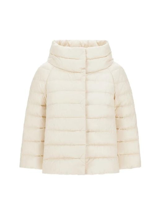 Herno White Sofia Quilted Jacket