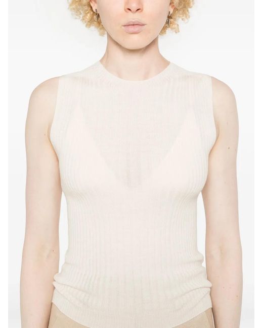 Peserico White Virgin Wool Top