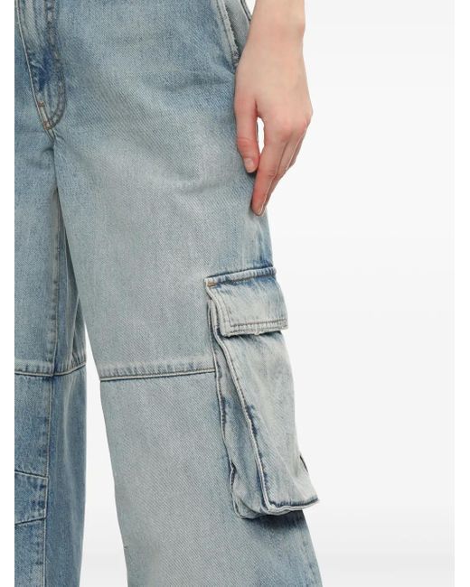 we11done Blue Cargo Jeans