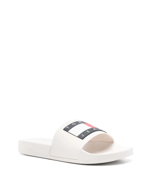 Tommy Hilfiger White Slides for men