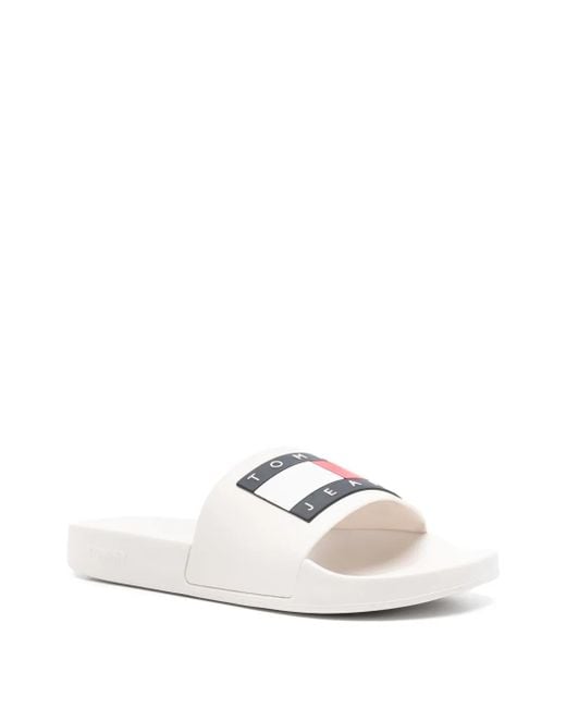 Tommy Hilfiger White Slides for men